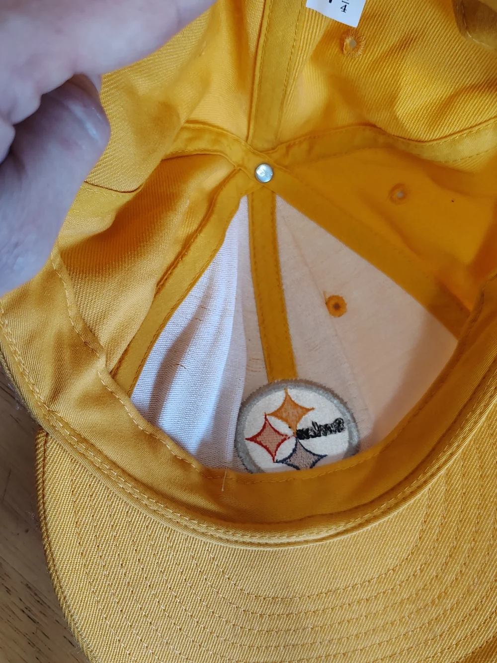 Reebok Pittsburgh Steelers NFL Football Yellow Cap Hat Officially Licensed 7 3/4